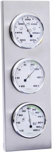 Analoge Wetterstation Edelstahl THB197S