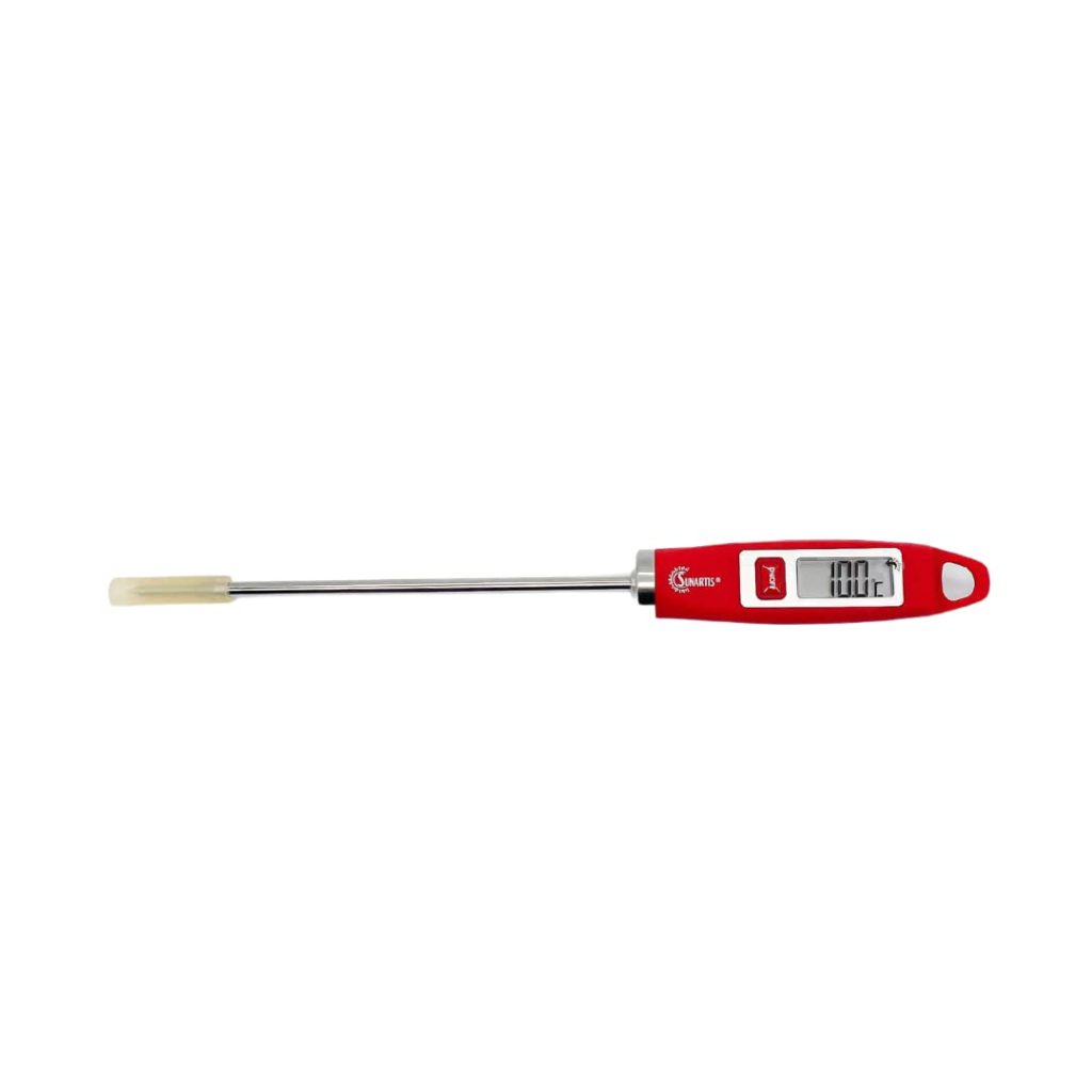 Digitales Thermometer rot